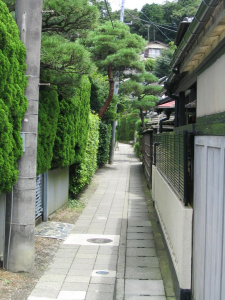 Photo d'une rue de Kamakura 鎌倉.